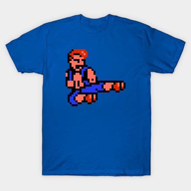 Old School Games - Double Dragon T-Shirt by wyckedguitarist